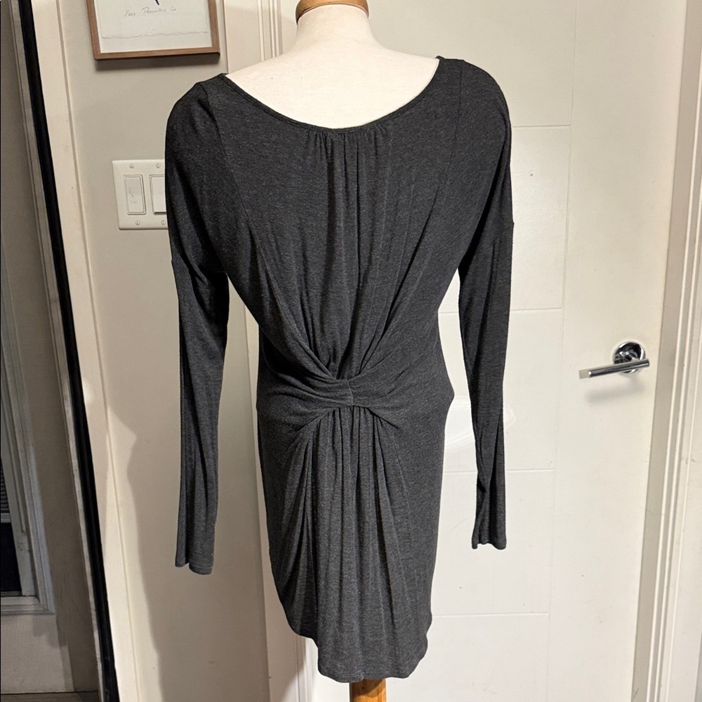 Women's Dark Grey Long Sleeve Tunic